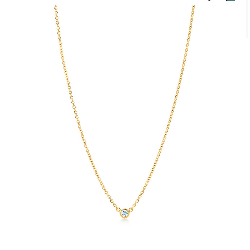 Tiffany & Co Elsa Peretti Diamond Gold Necklace